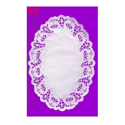 China Viable Provide Different Size Paper Oval Placemat With White Color for sale