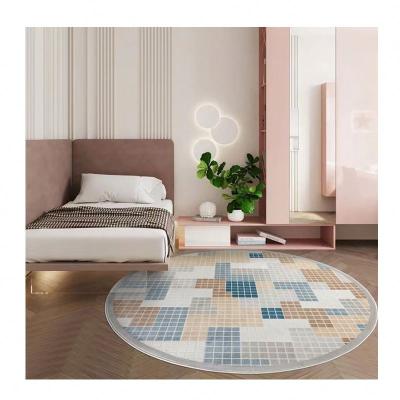 China Washable Hotel Guest Room Rug And Room Rug With Blue Flower Design for sale