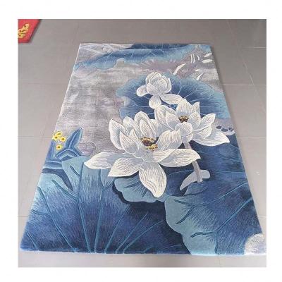 China Washable and Silk High Pile Wool Tufted Handmade Persian Rugs and Rugs Maker Blanket for sale