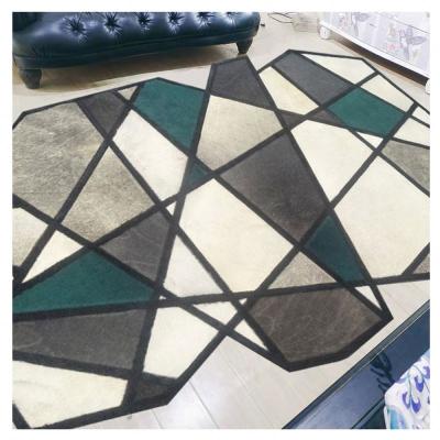 China 2022 Washable Latest Design Gray Lash Luxury Carpet Cowhide Leather Covers And Covers for sale