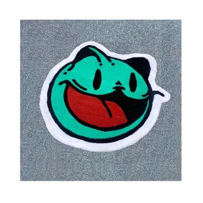 China Stain Resistant Logo Custom Mat Nylon Cartoon Round Shape Customized Design Area Rug Custom Logo Rugs for sale