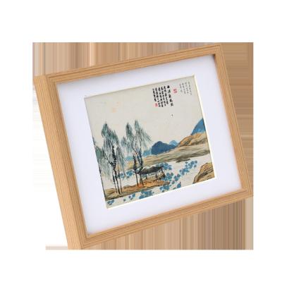 China Eco-friendly solid wood Nordic simple table decoration 6 photo frame 7 8 10 inch A4 picture photo frame for sale