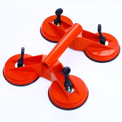 China ABS Plastic Heavy Duty 4 Cup Vacuum Suction Glass Sucker Tools For Ceramic Glass Tile Installation for sale