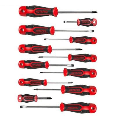 China DIN 12pcs CRV Comfort Grip Customized Logo Standard Screwdriver Set for sale