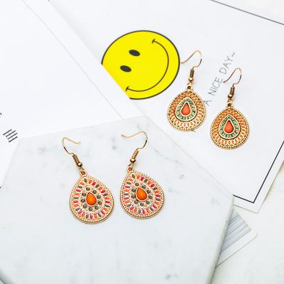 China Boho Vintage BOHEMIA Sector Earrings Women Simple Earrings Women Ethnic Party Drop Dangle Earrings Jewelry for sale