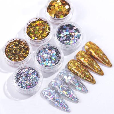 China Splarkly Nail Glitter Colorful Powder Flake Acrylic Manicure Face Body Make Up Ultrathin Sequins With Box for sale