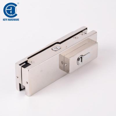 China Fit Glass Door Patch Lock V53 Glass Door Floor Lock With Keys,Glass Door Patch Fitting for sale