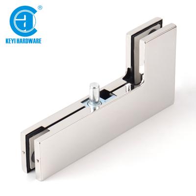 China High Quality Tempered Glass Door Hardware Accessories 304 Stainless Steel Door Patch Bottom Glass Fitting for sale