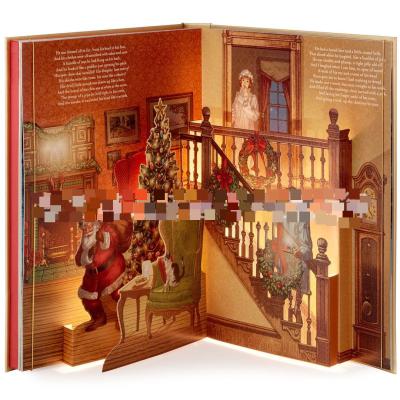 China Coated Paper Christmas Auto Book The Night Before Christmas Book Auto Christmas Decoration Ornaments for sale