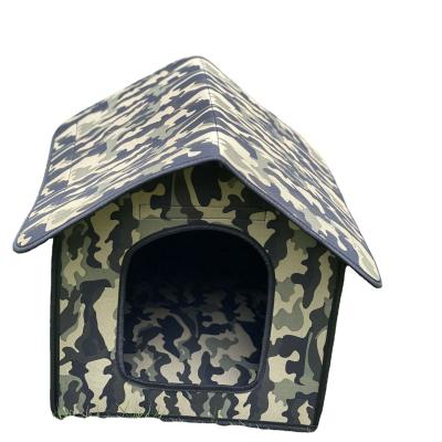 China Viable Waterproof Cat Litter Cage Pet Cage Outdoor Cat House Villa Tent Rainproof for sale