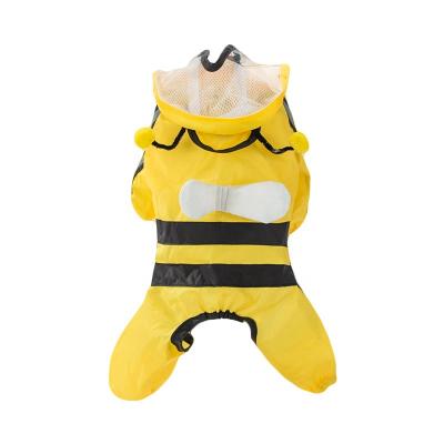 China Puppy Raincoat Teddy Poncho Pet Rainy Day Clothes Stocked Quadruped Pet Inclusive Poncho for sale