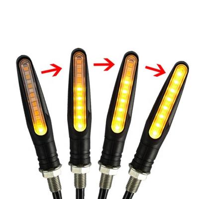 China Motorcycle 12LED Steering Light Water Flow Led Signal Warning Light Badger for sale