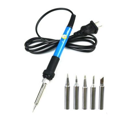 China Internal Welding Tool Maintenance Iron Electric Soldering Pencil Handle High Power Heating Temperature Adjustable Electric Soldering Iron Set for sale