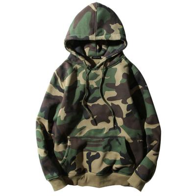 China Wholesale 100% Cotton Thick Camouflage Anti-wrinkle Winter Fleece Military Custom Plus Size Mens Hoodies and Sweatshirts for sale