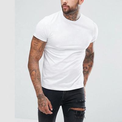 China New Fashion Anti-wrinkle Customize Simple 100% Pima Cotton White T-shirt High Quality Men's T-shirt for sale