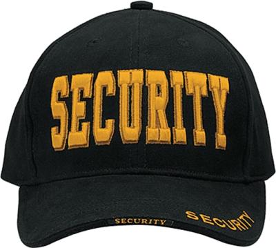 China Black 100% Cotton Twill Military Guard Hats With 3D Embroidery Logo Security Guard Baseball Caps For Guard Police Officer for sale