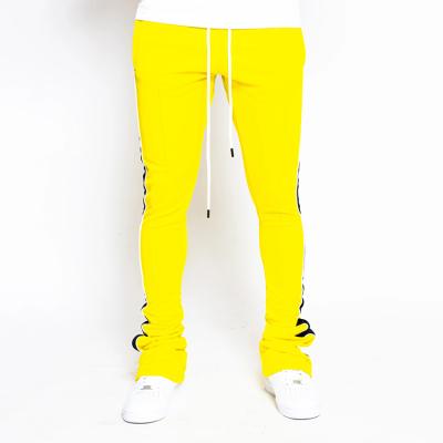 China Wholesale High Quality Anti-Wrinkle Mens Stacked Joggers Thin Skinny Fit Sweatpants Pant With Side Pockets for sale