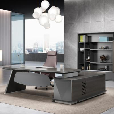 China Modern Design Convertible Premium Luxury Wood Veneer Executive Office Furniture General Manager for sale