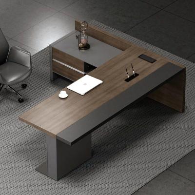 China Chair Big Boss Office Furniture Modern Design Convertible High Quality Executive Wood Table for sale