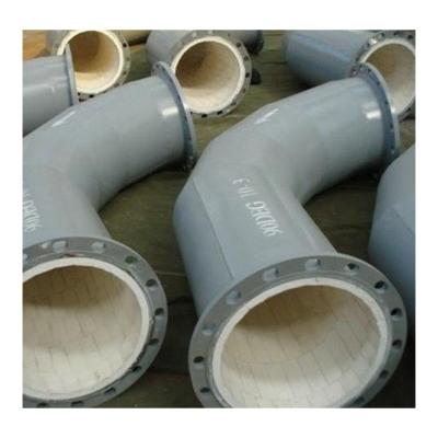 China Hot Sale Liquid Factory Direct White Hose Wear ResistantMetallized Alumina Ceramic Pipe Used In Coal for sale