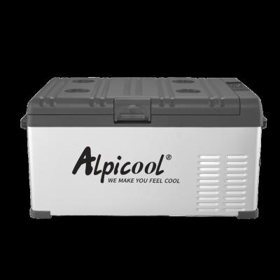 China Alpicool C25 Portable Mini Factory Make Up DC 25L 12v Compressor Beer Fridge Car Portable Fridge Freezer For Camping for sale