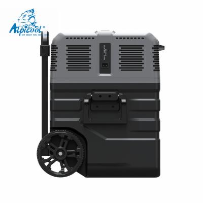 China Alpicool DC 12V Plastic Compressor Cooling Mini Refrigerator Portable Camping Car Small Fridge Freezer for sale