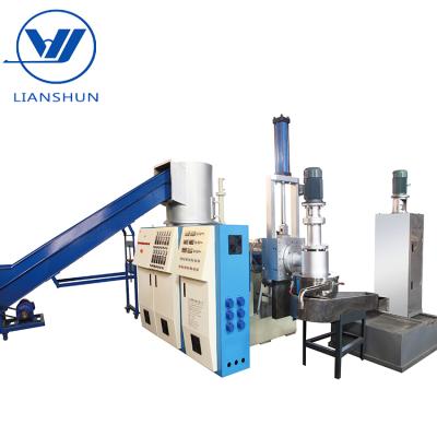 China Reuse of & competitive price PP/PE/PET/PVC granulation waste recycle granules granulator making machine, plastic recycling granulation production line for sale