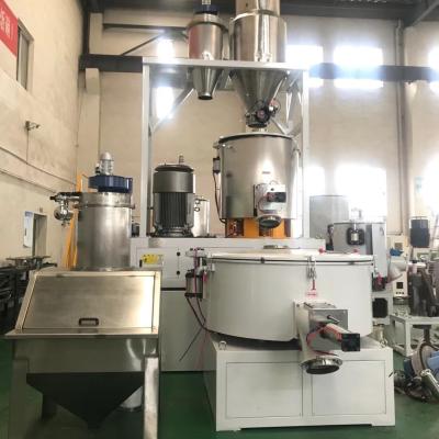 China PVC plastic raw material mixing LIANSHUN 75/15KW PVC compound powder plastic kneader with stainless steel blades for sale