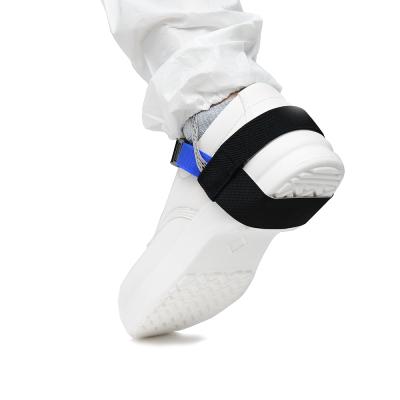 China Foot Grounder anti esd Anti Static Ankle Heel Strap Adjustable Foot Grounder Heel Grounder Blue Black for sale