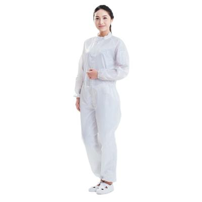 China Supply dust-free clothing, 0.5-striped white anti-static coveralls required by the microbiological engineering workshop for sale