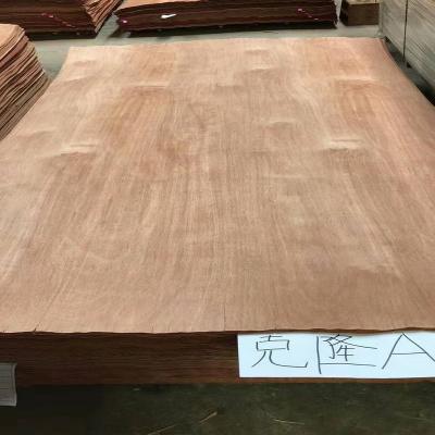 China Minimalist 0.3mm C grade natural indonesia face gurjan veneer for sale