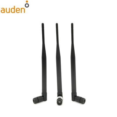 China Devices 5dBi 2.4GHz 5.8GHz Connector High Gain Dual Band 208mm Rubber Wlan Stick WIFI SMA External Antenna for sale