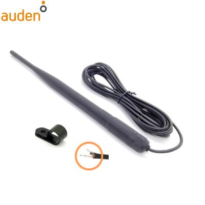 China 4G/WIFI Devices Auden 4G LTE Waterproof High Gain Rubber Rod Antenna With 3000mm External RG174 Cable Outdoor 4G Antenna Outdoor for sale