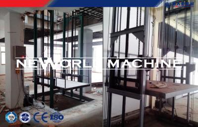 China Gray Hydraulic Lift Platform With CE Certification / Fixed Cargo Lift Guide Rail for sale