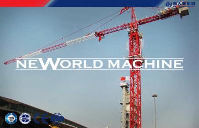 China Red Steel TC5210 6T Construction Tower Crane With Hammer Head for sale