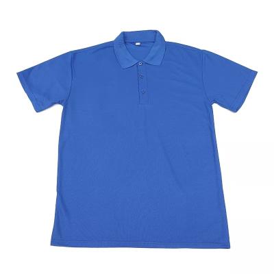 China Anti-Shrink Plain Colors Polyester Summer OEM Logo Printing Men's Polo Shirt Breathable Quick Dry Custom T-Shirt for sale