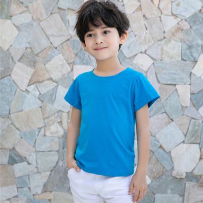 China Wholesale Custom Kids Summer Anti-Shrink Shirts Casual Polyester Kids Cotton Short Sleeve T-Shirt for sale