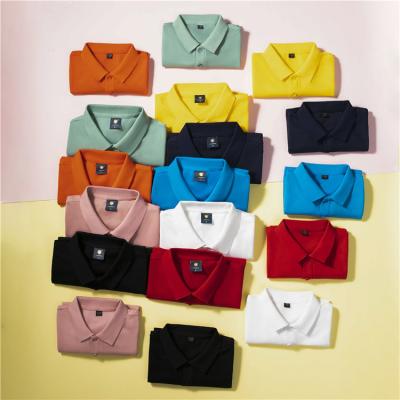 China New Kids Polo Shirts Wholesale Short Sleeve Long-staple Cotton Anti-Shrink Polo Shirt for sale