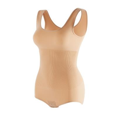 China Breathable Women Slimming Jumpsuits Shapewear Tops Tummy Control Body Shaper Spaghetti Strap Camisole Dancer Tights Bodycon Jumpsuit for sale