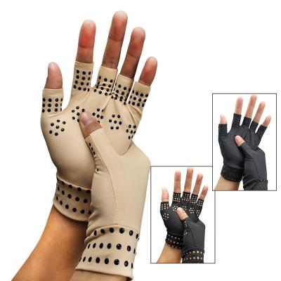 China Comfortable Fingerless Arthritis Recovery Symptoms RSI Copper Trim Compression Arthritis Gloves for sale