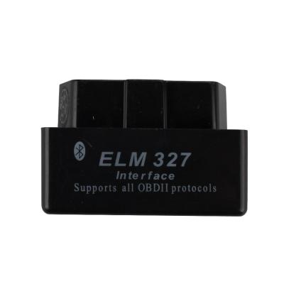 China Software diagnóstico V2.1 do varredor da versão OBD2 da cor preta MINI ELM327 Bluetooth à venda