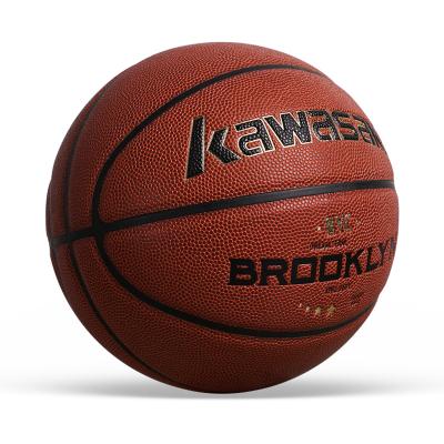 China Basketball Match Training Low Price Adults Basketball Outdoor Brown Basketball Brown Basketballs Size 7 Leather Ball for sale