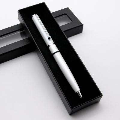 China office & Fine Concise Customizable Design School Pen White Metal Ballpoint Pen Lingmo Hot Sale Wholesale for sale