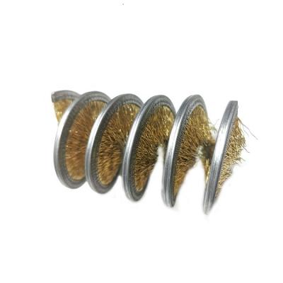 China Wire Lubrication System Wire Suction Rope Cleaner Rotary Spiral Cleaning Brass Steel Wire Brush for sale