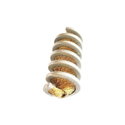 China 32mm Wire Derusting Indoor Steel Wire Coil Spiral Descaling Cleaning Brush for sale