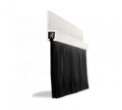 China Modern Aluminum Alloy Carrier Hair Sweep Door Seal Bristle Strip Brush for sale