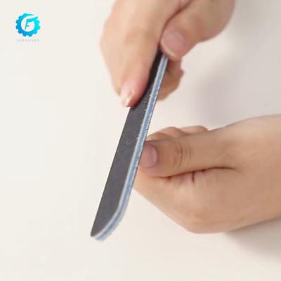 China Finger Nail+foot Nail Disposable Nail File Custom Emery Board 100/180 Double Side Disposable Nail File for sale