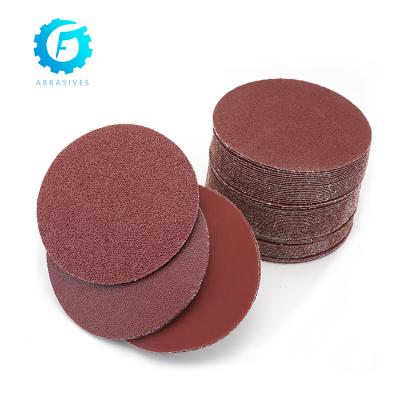 China 150mm 7 Holes Gold Sand Disc 250mm Abrasive Sand Disc For Furniture Grinding Disc for sale