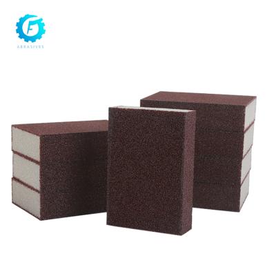 China Furniture Hand Block Sand Factory Directly Sell Soft Use Hand Block Sand Polishing Sanding Sponge for sale