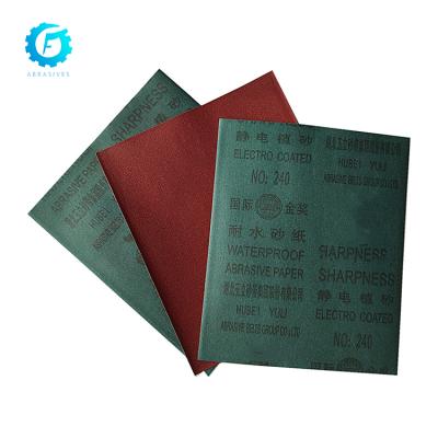 China China Glass Sand Papers Sheet Manufacturer Waterproof Sanding Sand Paper for sale